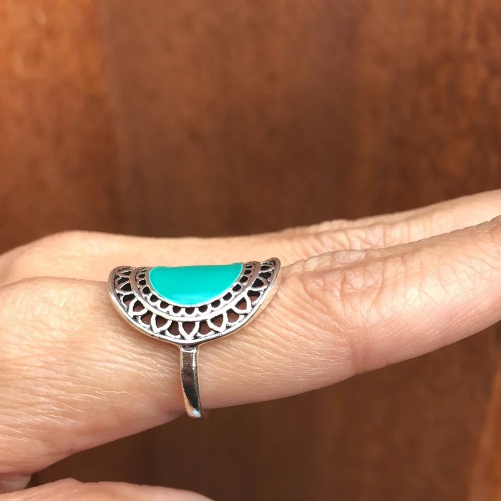 Boho Turquoise Ring